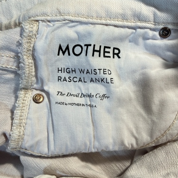 Mother Superior High Waisted Rascal Ankle The Devil Drinks Coffee Wash 28 - Picture 9 of 13